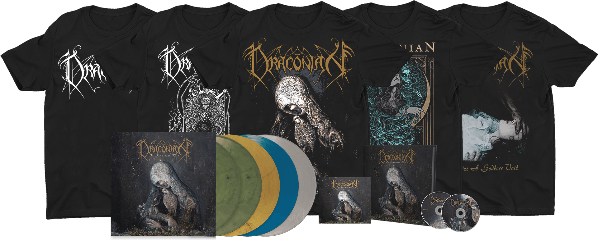 Official merchandise of Draconian band